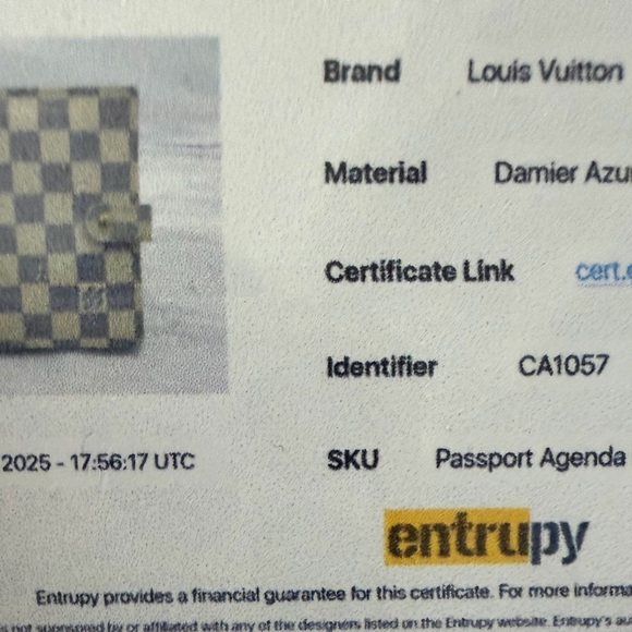 Louis Vuitton Damier Azur PM Agenda with COA - Picture 12 of 12
